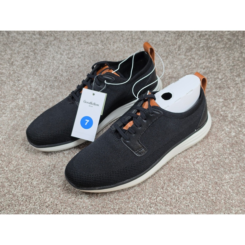Goodfellow & Co Zeke Mens Black Knit Memory Foam Sneakers Shoes Size 7 NEW